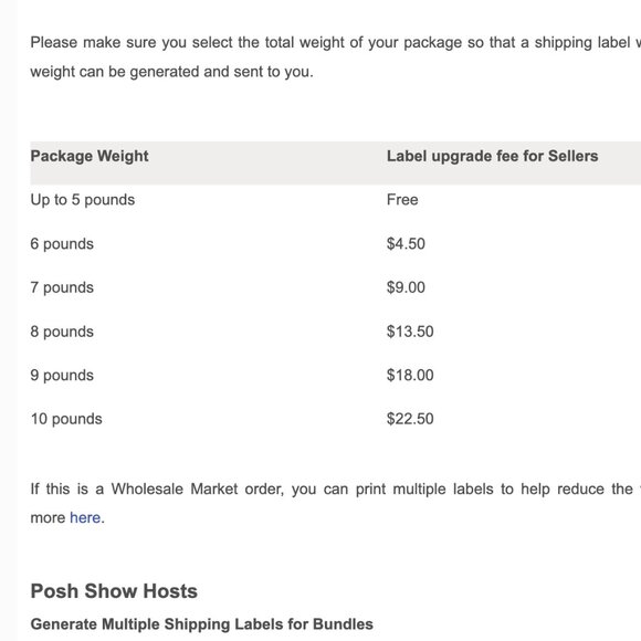 Additional Shipping for packages >5 pounds - Picture 1 of 1